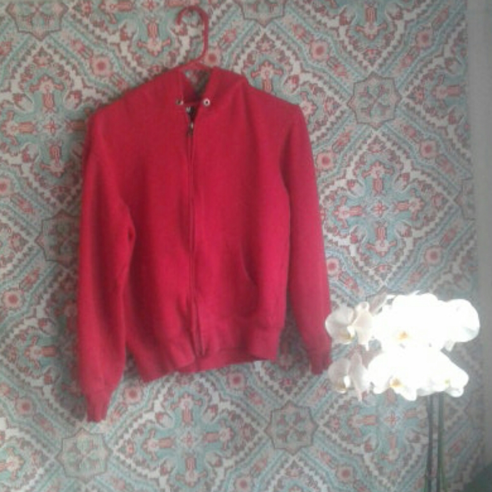 H&M Red Zip Up Jacket, Size 12-14 Kids